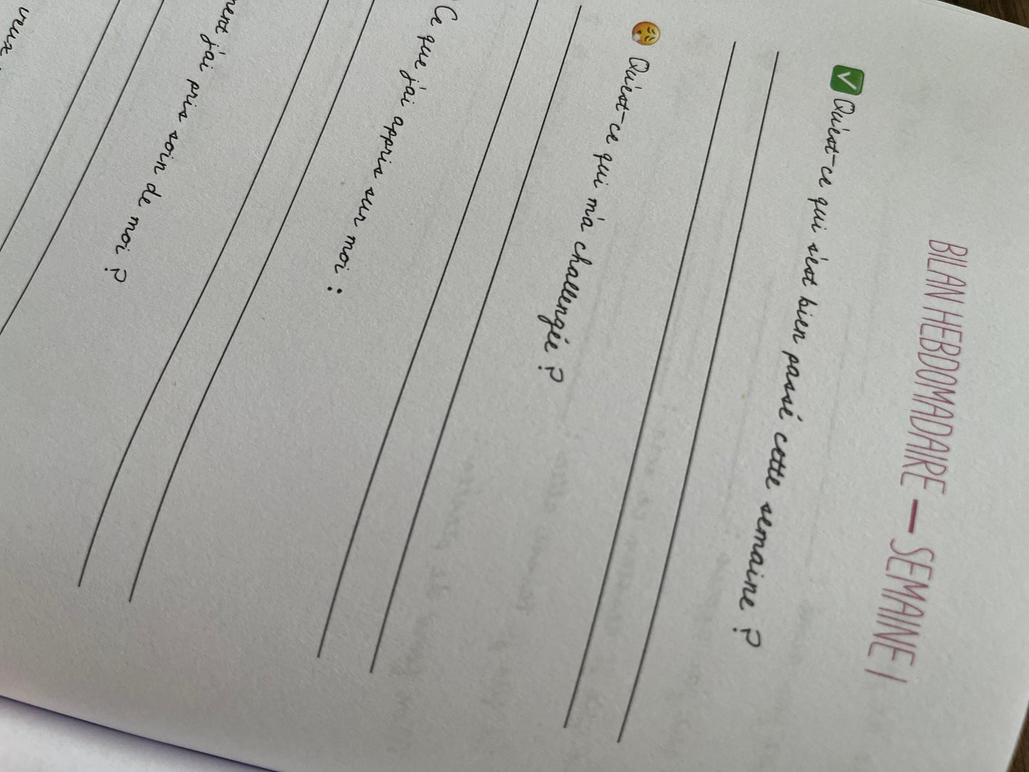 Toutes les choses que j'ai à me dire... Le journal guidé